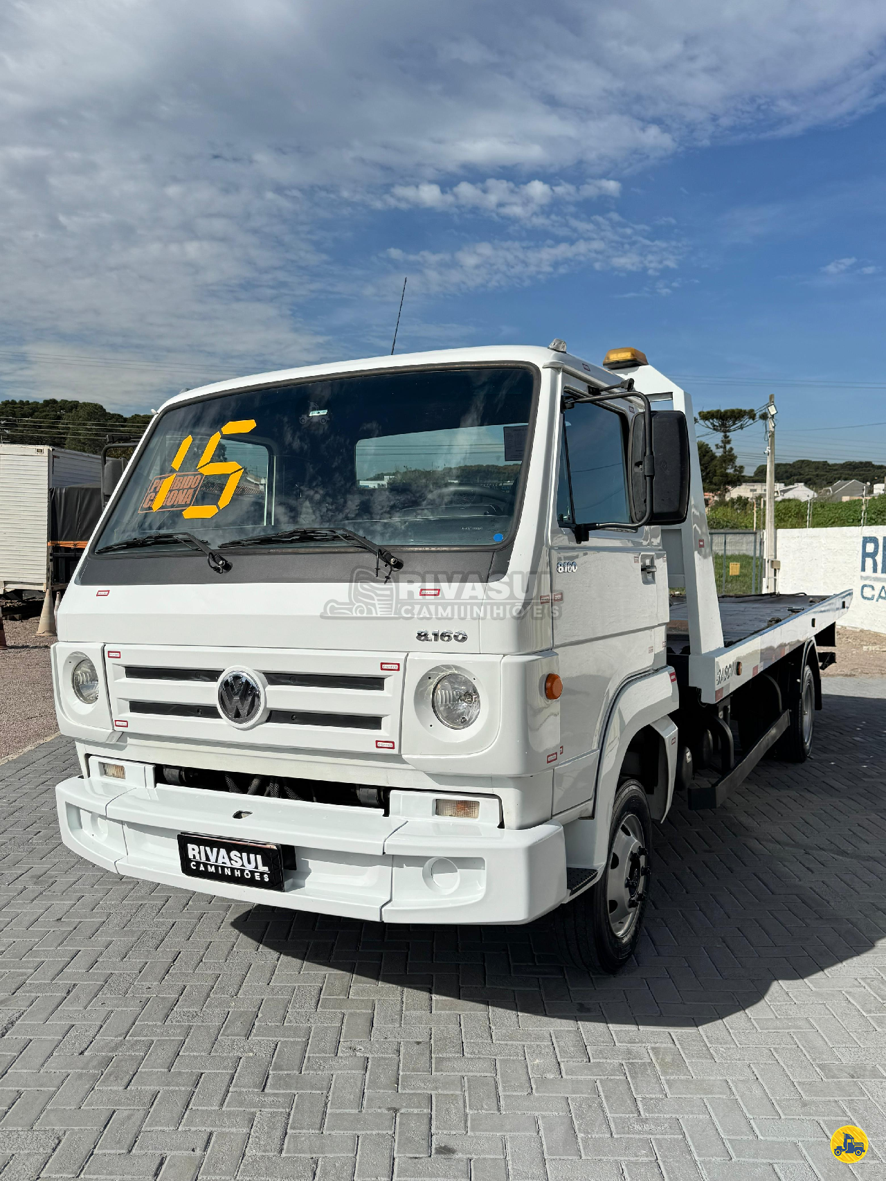 CAMINHAO VOLKSWAGEN VW 8160 Plataforma Guincho 3/4 4x2 Rivasul Caminhões CURITIBA PARANÁ PR